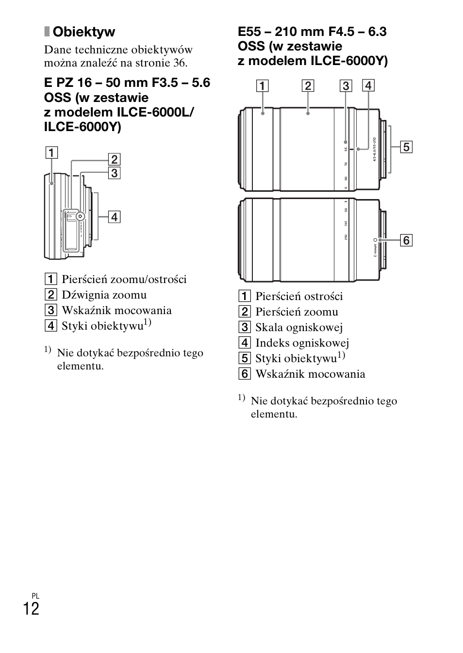 Xobiektyw | Sony ILCE-6000L User Manual | Page 276 / 519