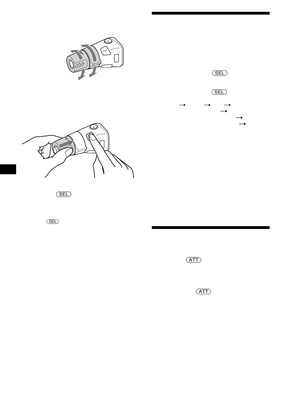 Regolazione delle caratteristiche dell’audio, Attenuazione rapida dell’audio, Regolazione delle caratteristiche | Dell’audio | Sony MDX-F5800 User Manual | Page 114 / 156