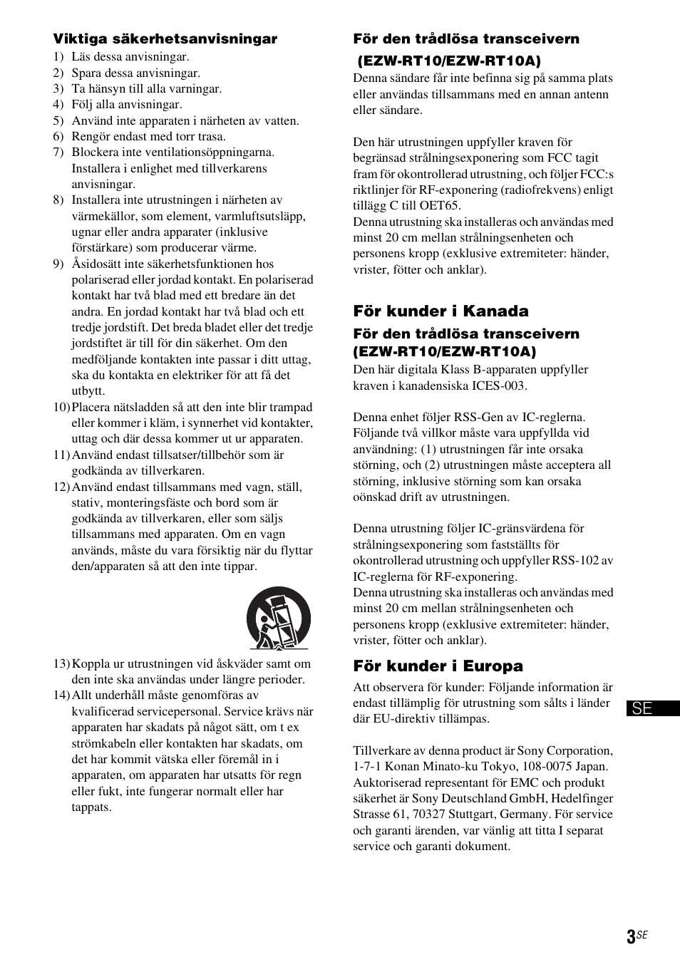 Gb se | Sony WAHT-SBP2 User Manual | Page 107 / 140