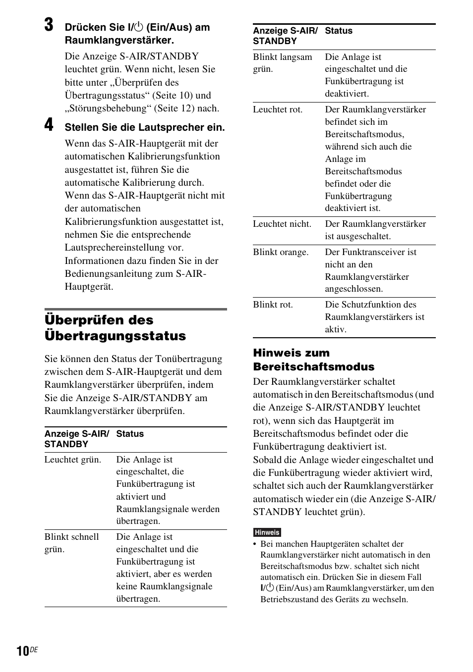 Überprüfen des übertragungsstatus | Sony WAHT-SBP2 User Manual | Page 68 / 140