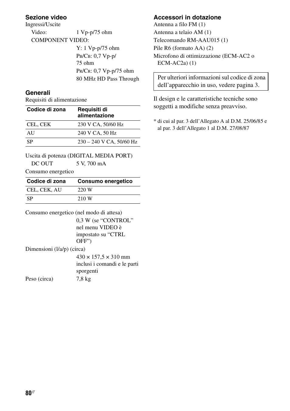 Sony STR-DG710 User Manual | Page 80 / 168