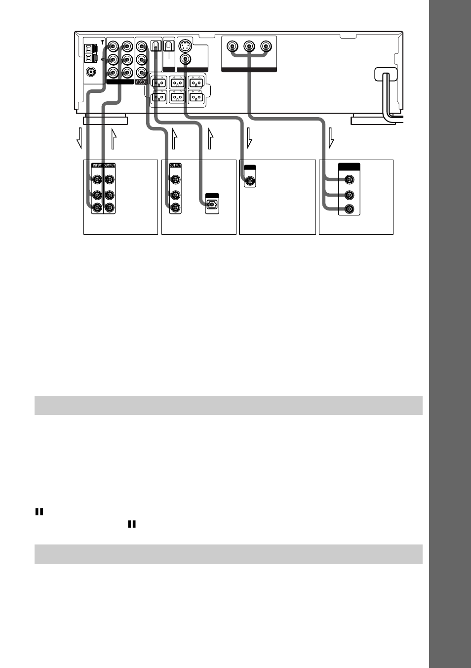 Komma igång, Inställningar (asiatiska och australiska modeller), Koppla in nätkabeln | Video digital satellitmottagare tv-skärm, Utrustning med ingångar för videokomponenter | Sony DAV-C700 User Manual | Page 271 / 496