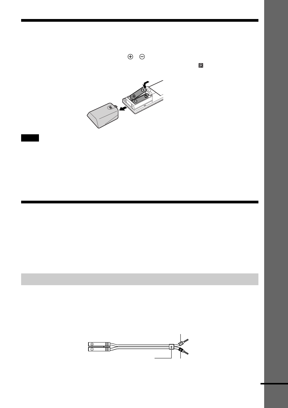 Punto 1: collegamento dei diffusori, Inserimento delle pile nel telecomando | Sony DAV-C700 User Manual | Page 347 / 496