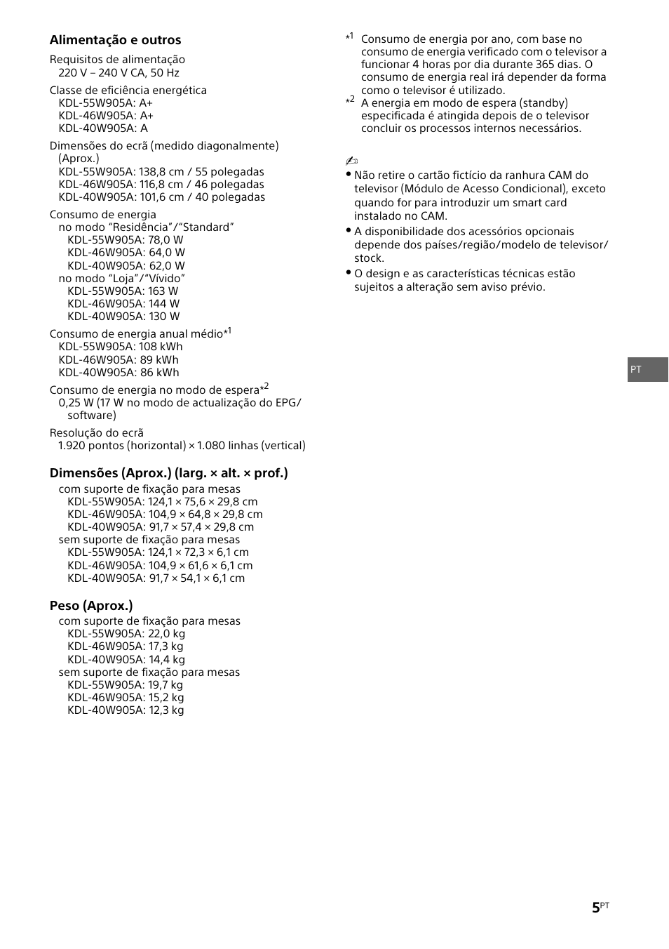 Sony KDL-46W905A User Manual | Page 25 / 92