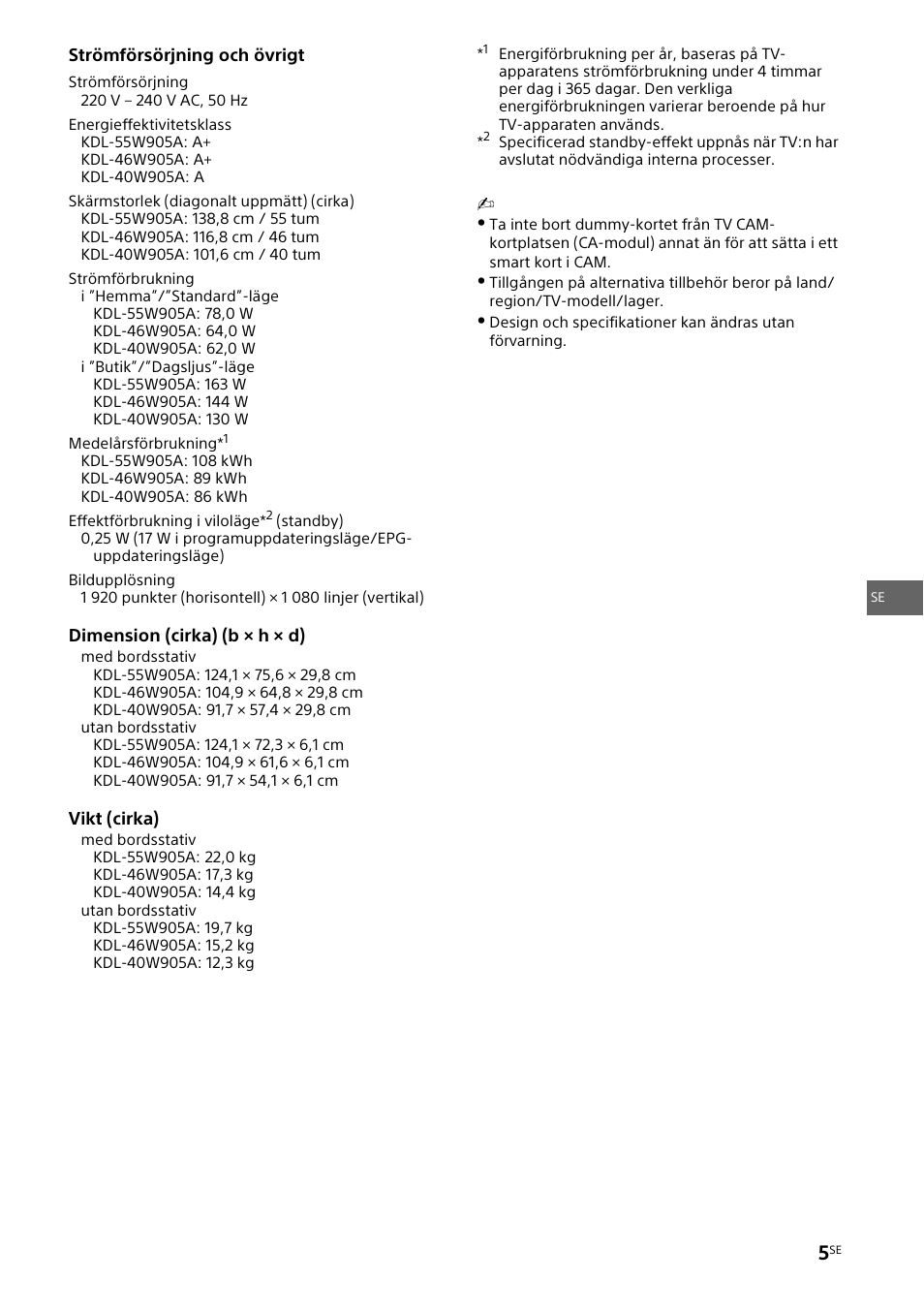 Sony KDL-46W905A User Manual | Page 35 / 92