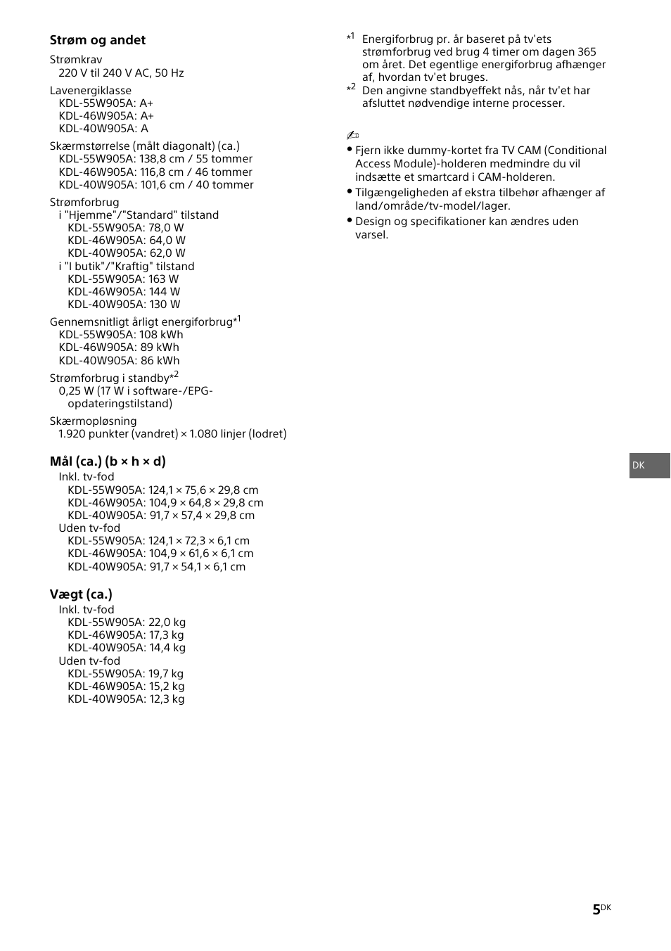 Sony KDL-46W905A User Manual | Page 39 / 92