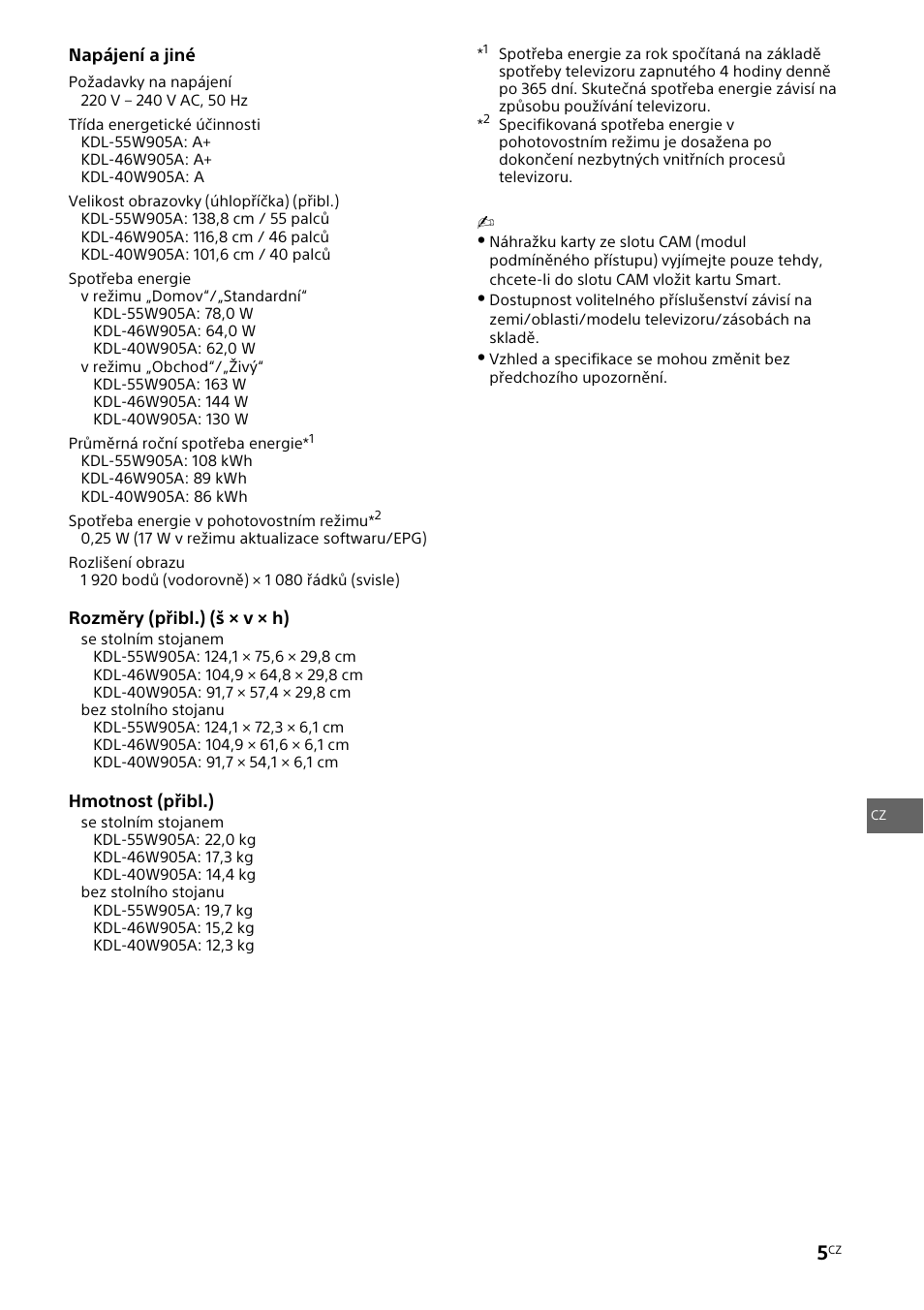Sony KDL-46W905A User Manual | Page 55 / 92