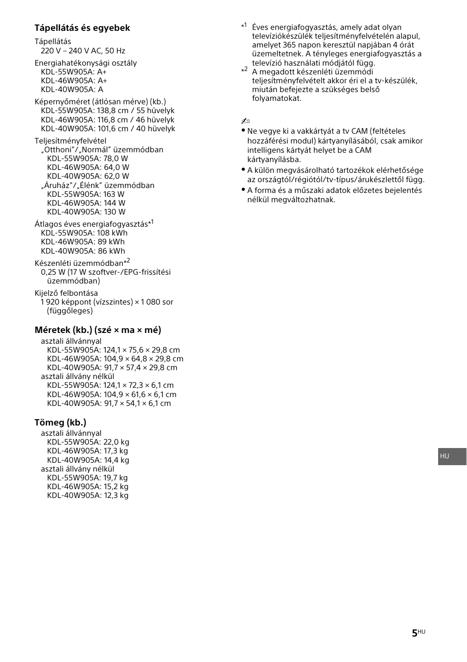 Sony KDL-46W905A User Manual | Page 63 / 92