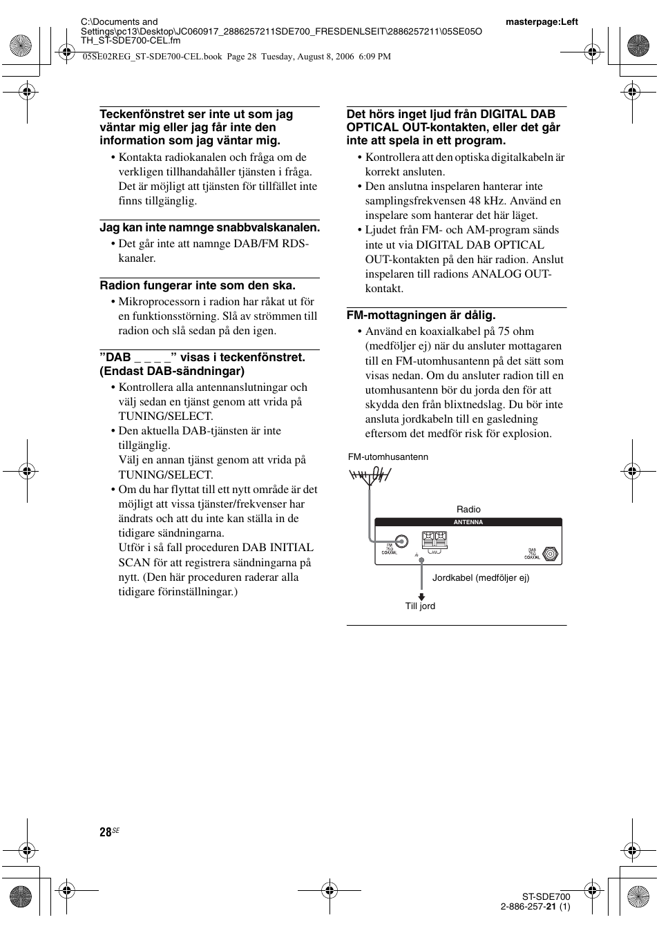 Sony ST-SDE700 User Manual | Page 156 / 192