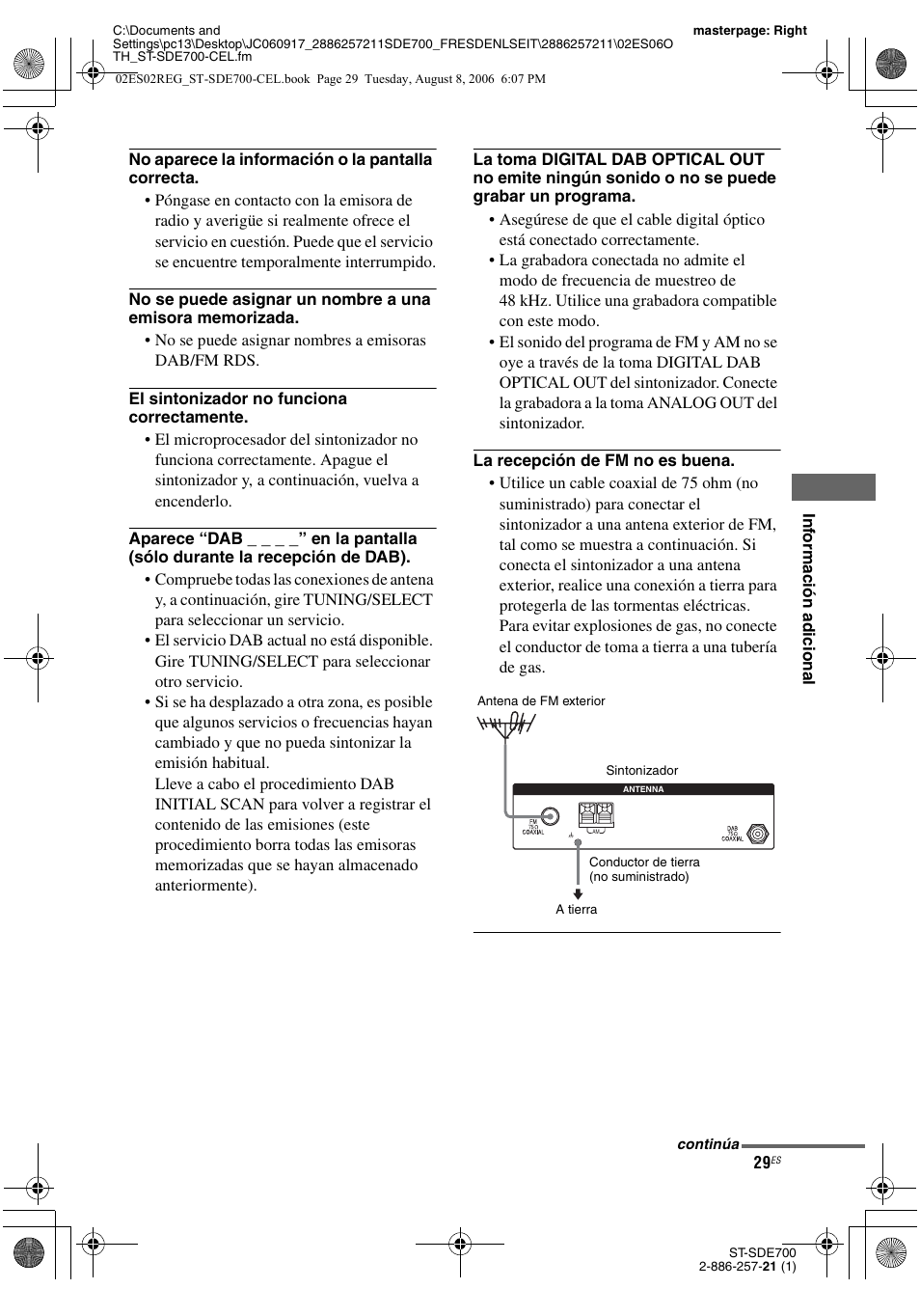 Sony ST-SDE700 User Manual | Page 61 / 192