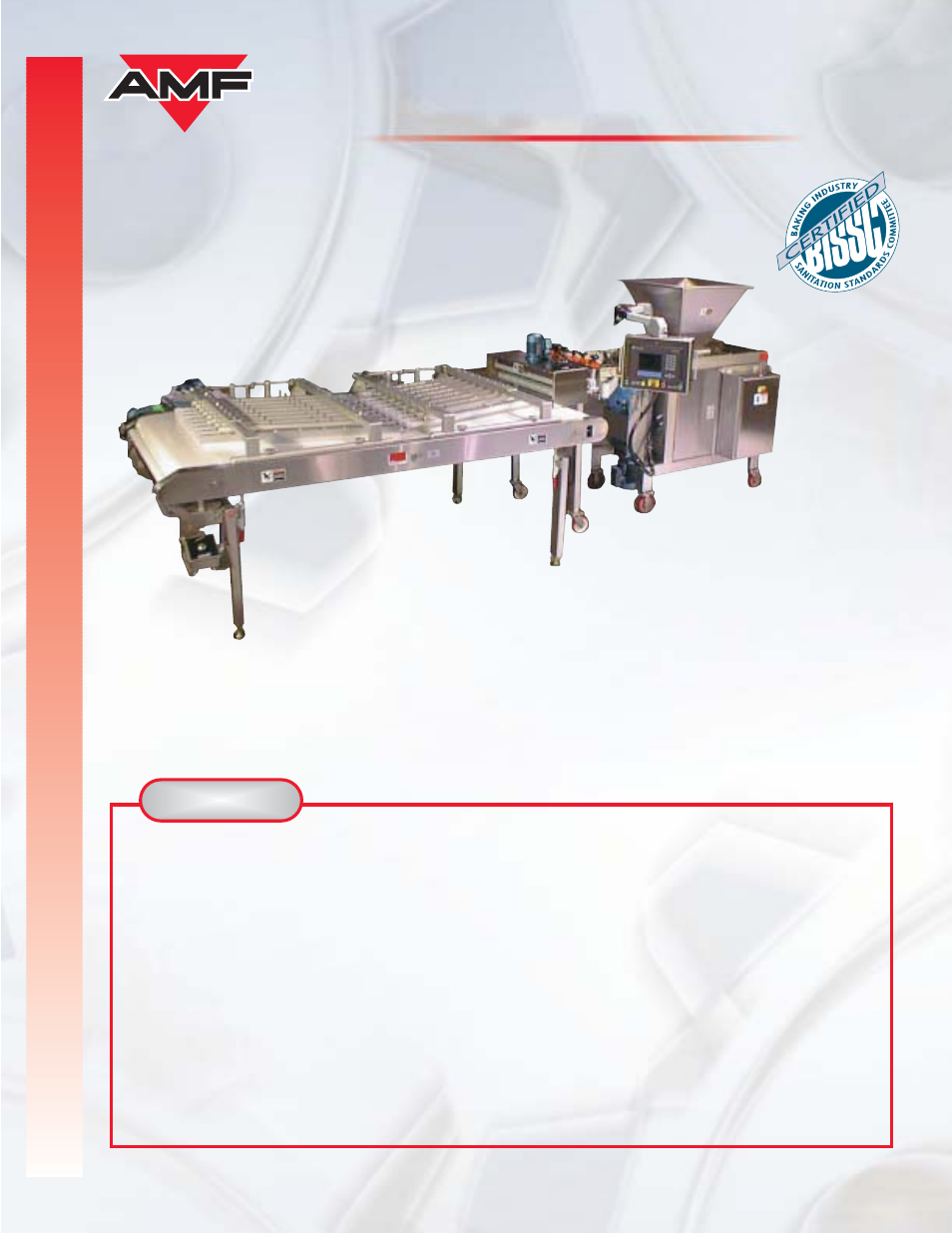 AMF Tortilla Divider And rounder System User Manual | 4 pages