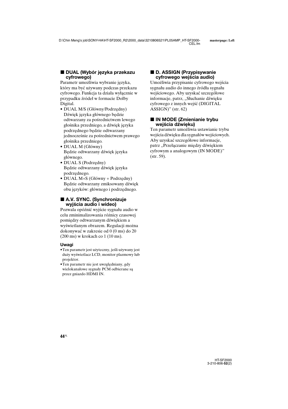 Sony HT-SS2000 User Manual | Page 116 / 148