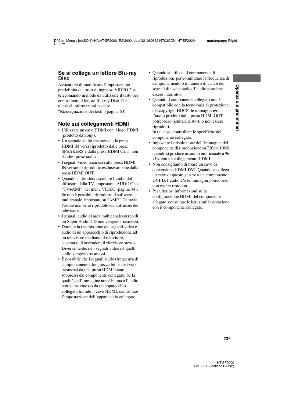 Sony HT-SS2000 User Manual | Page 23 / 148