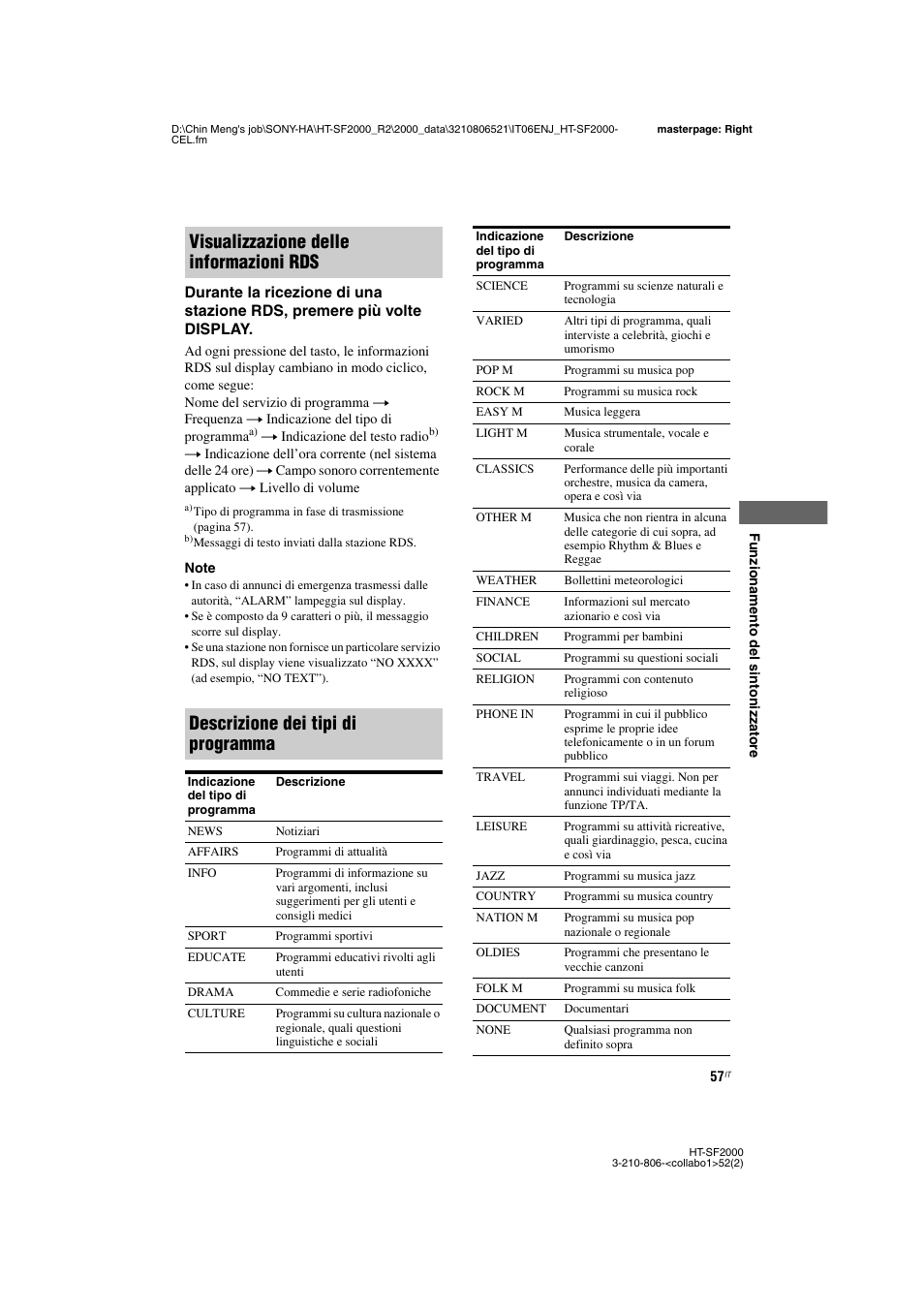 Sony HT-SS2000 User Manual | Page 57 / 148
