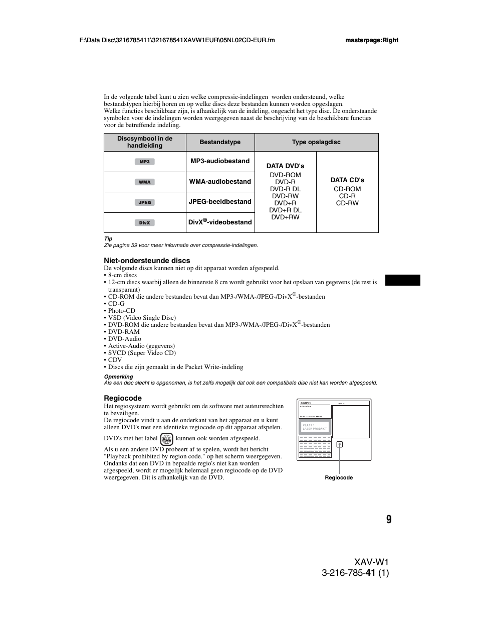 Sony XAV-W1 User Manual | Page 283 / 344