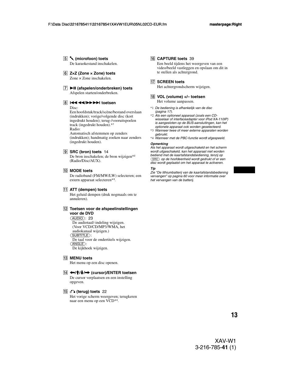 Sony XAV-W1 User Manual | Page 287 / 344