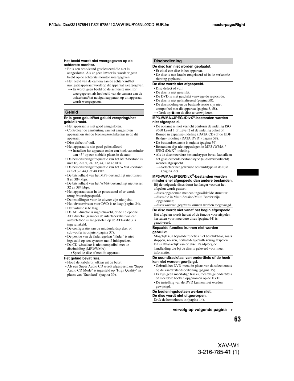 Sony XAV-W1 User Manual | Page 337 / 344
