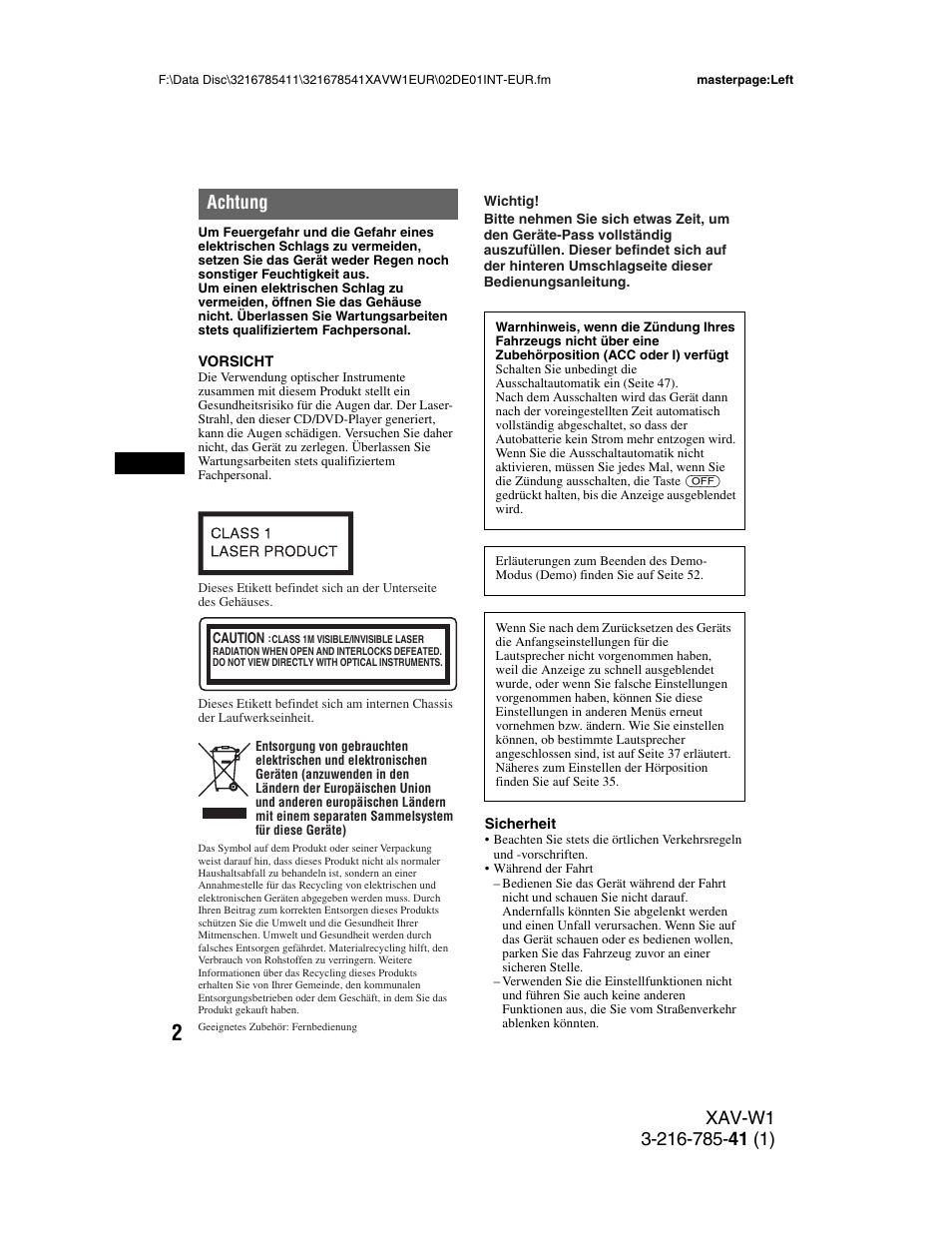 Sony XAV-W1 User Manual | Page 66 / 344