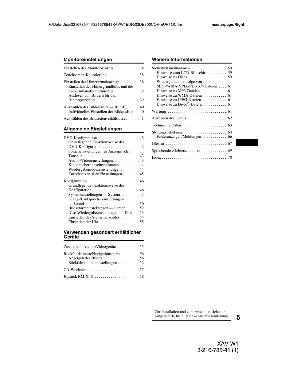 Sony XAV-W1 User Manual | Page 69 / 344