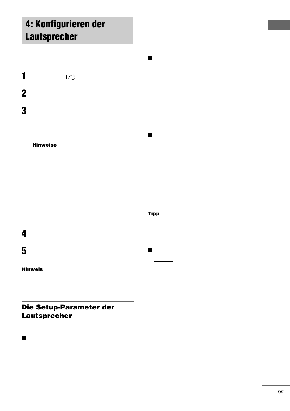 Konfigurieren der lautsprecher | Sony TA-DA9000ES User Manual | Page 19 / 188