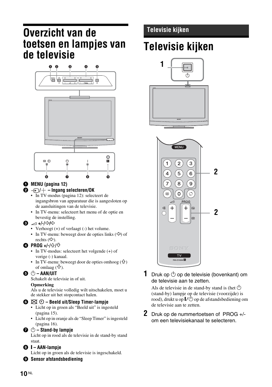 Televisie kijken | Sony KLV-26U2520 User Manual | Page 76 / 89