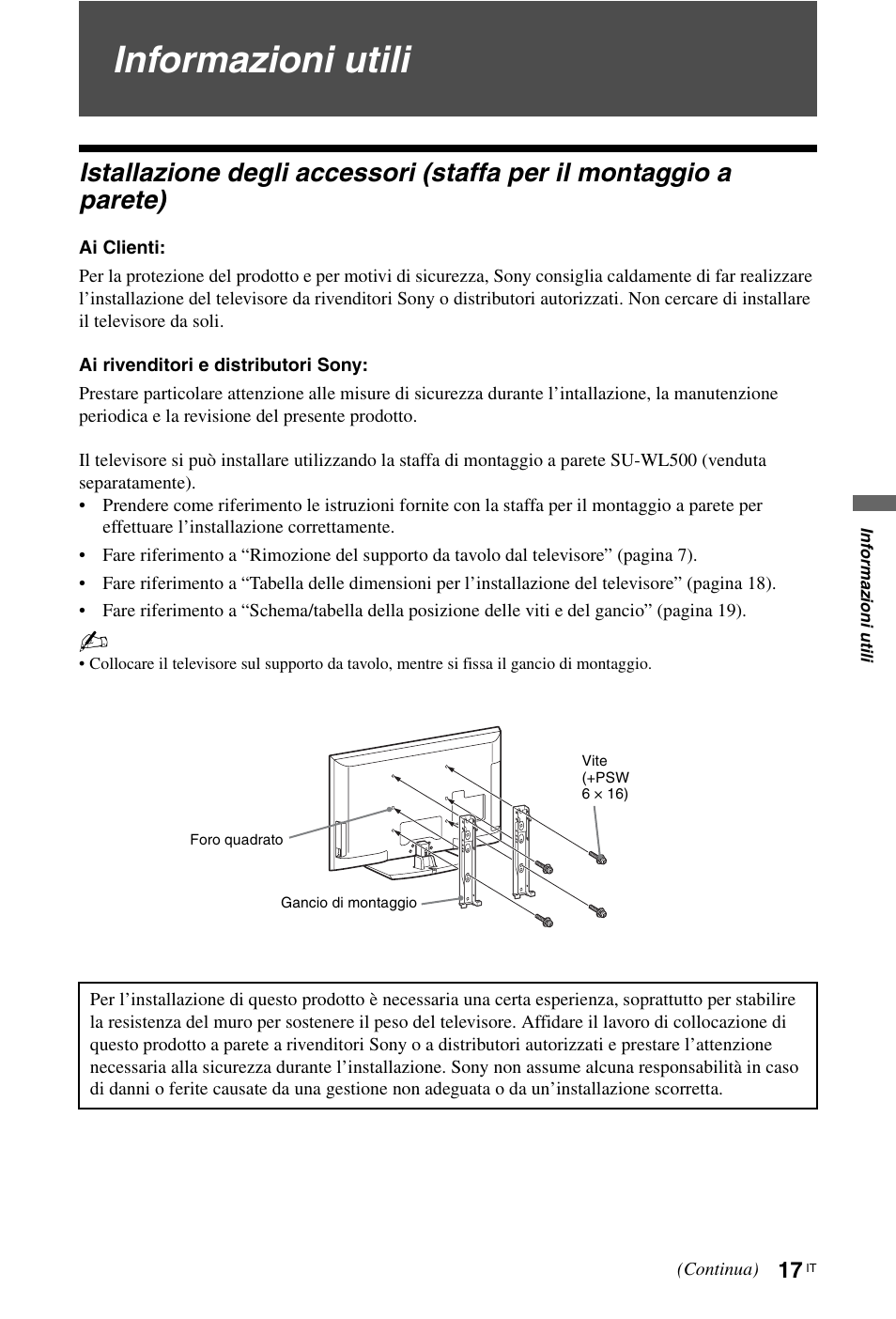 Informazioni utili | Sony KDL-46Z5500 User Manual | Page 95 / 160