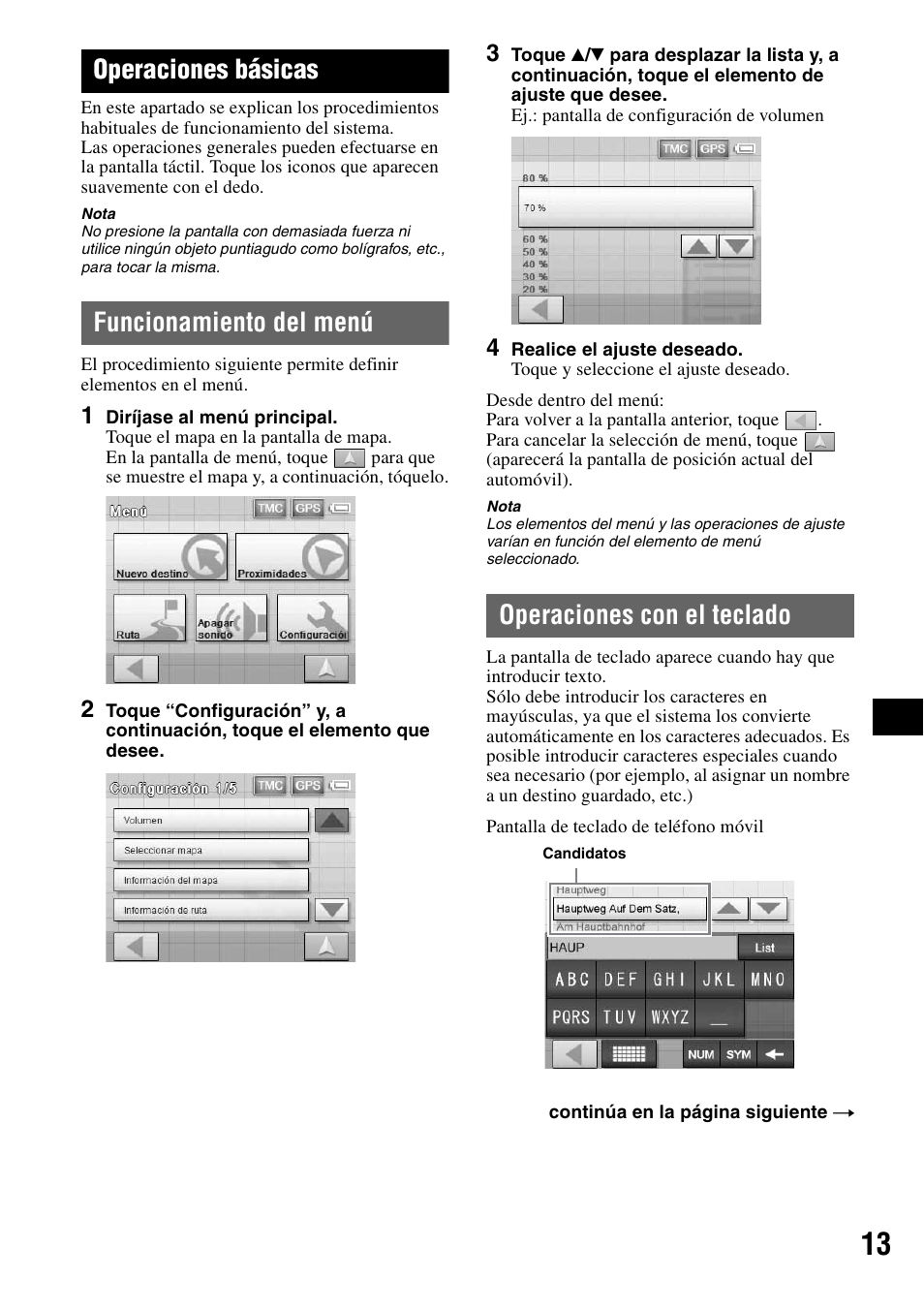 Operaciones básicas, Funcionamiento del menú, Operaciones con el teclado | Funcionamiento del menú operaciones con el teclado | Sony NV-U50 User Manual | Page 117 / 216