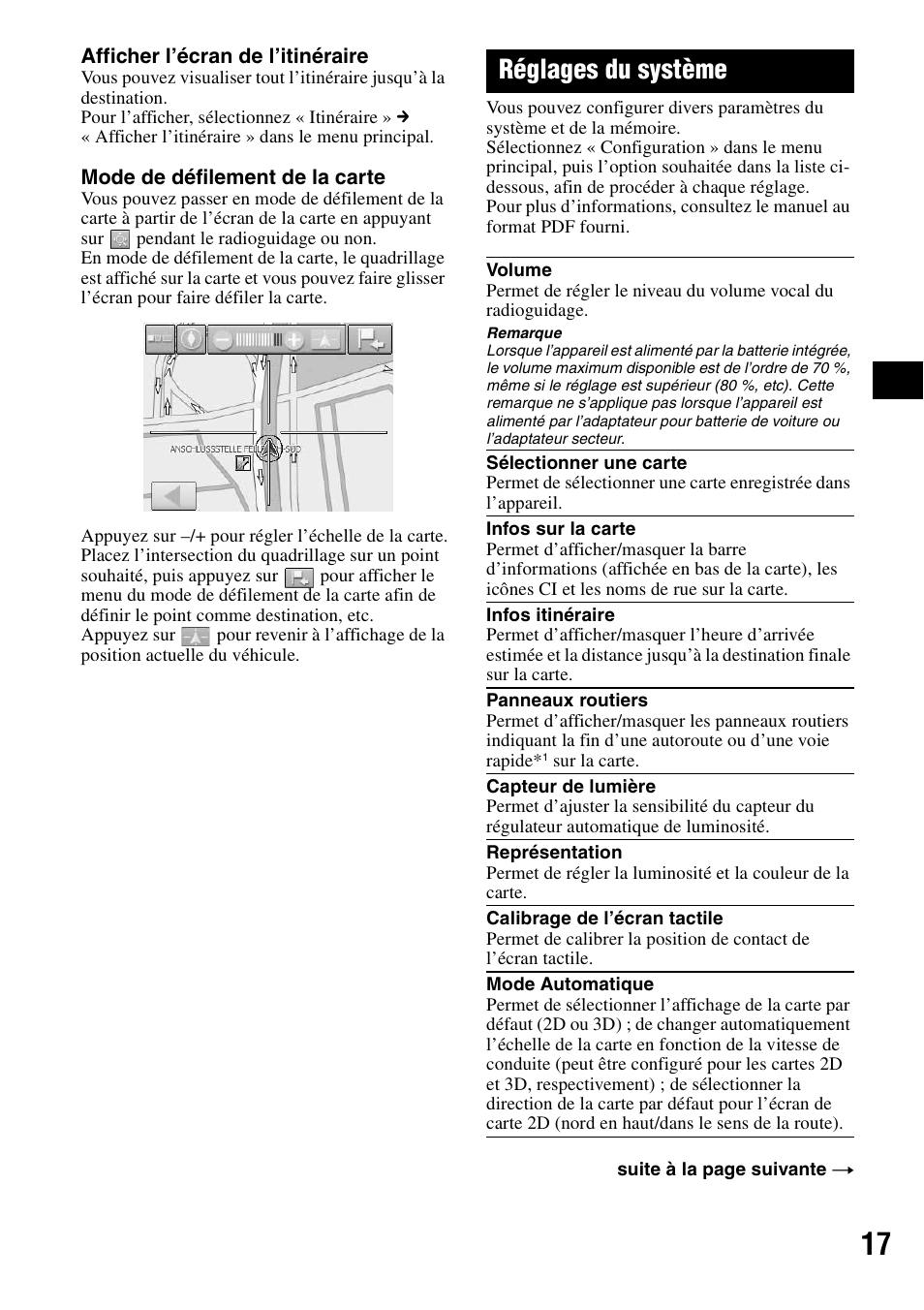 Réglages du système | Sony NV-U50 User Manual | Page 59 / 216