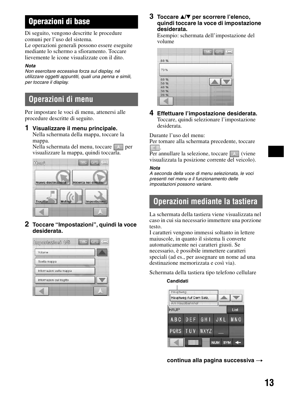 Operazioni di base, Operazioni di menu, Operazioni mediante la tastiera | Operazioni di menu operazioni mediante la tastiera | Sony NV-U50 User Manual | Page 75 / 216