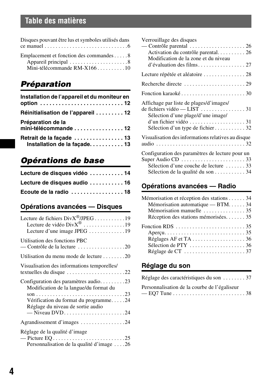 Sony MEX-DV1000 User Manual | Page 122 / 300
