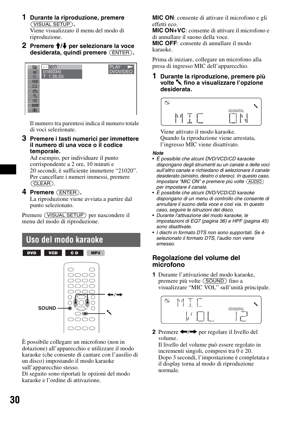 Uso del modo karaoke | Sony MEX-DV1000 User Manual | Page 208 / 300