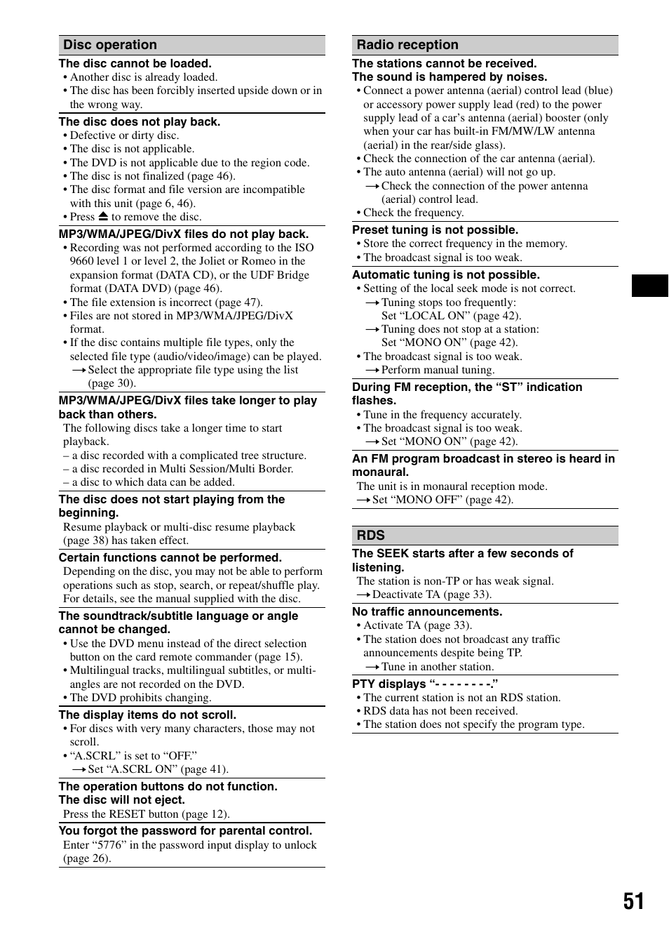 Sony MEX-DV1000 User Manual | Page 51 / 300