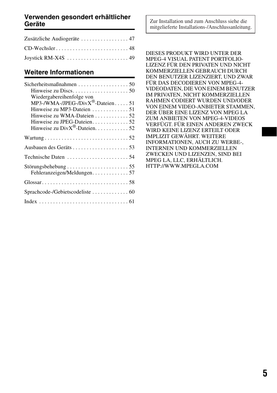 Sony MEX-DV1000 User Manual | Page 61 / 300