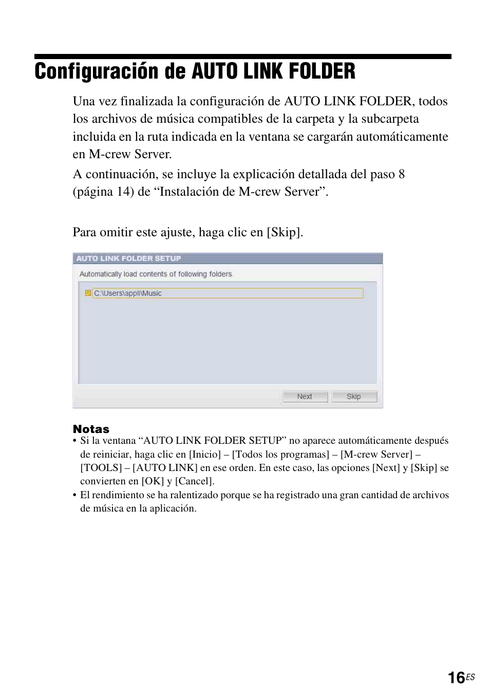 Configuración de auto link folder | Sony TDM-NC1 User Manual | Page 103 / 483