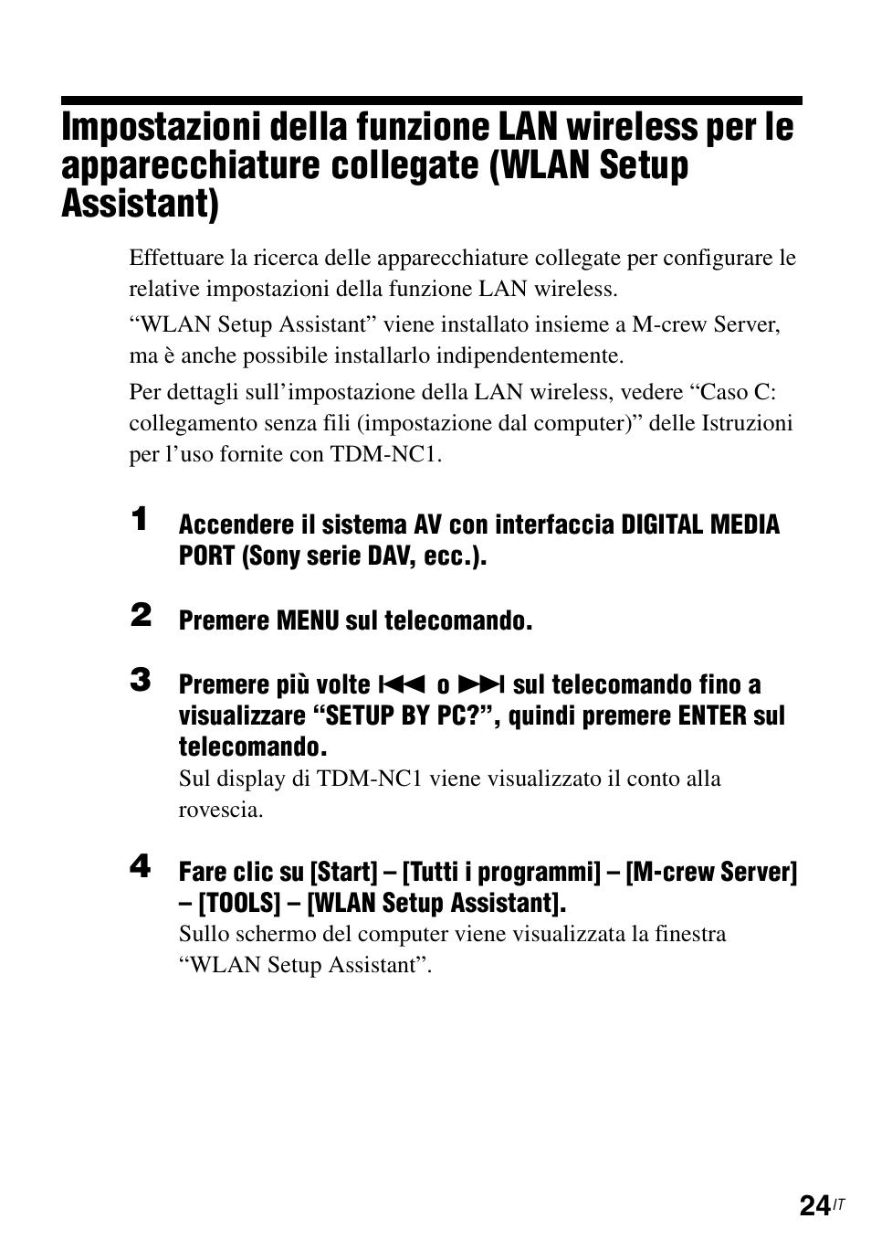 Collegate (wlan setup assistant) | Sony TDM-NC1 User Manual | Page 244 / 483