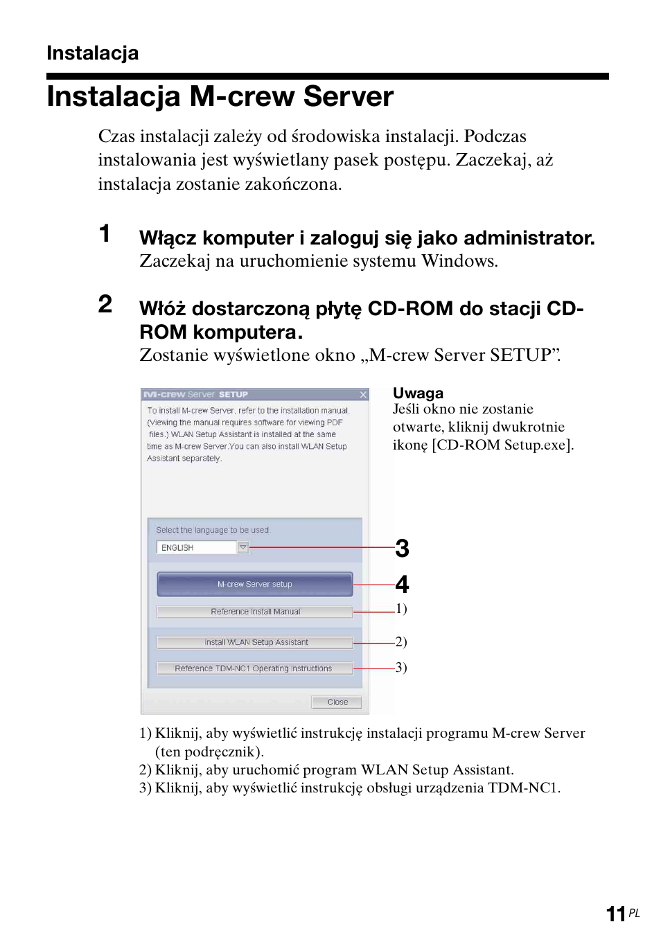 Instalacja, Instalacja m-crew server | Sony TDM-NC1 User Manual | Page 318 / 483