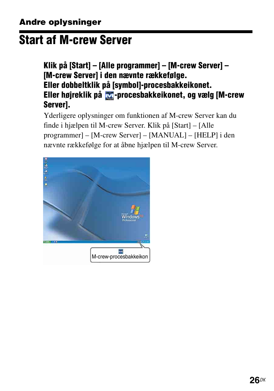 Andre oplysninger, Start af m-crew server | Sony TDM-NC1 User Manual | Page 379 / 483