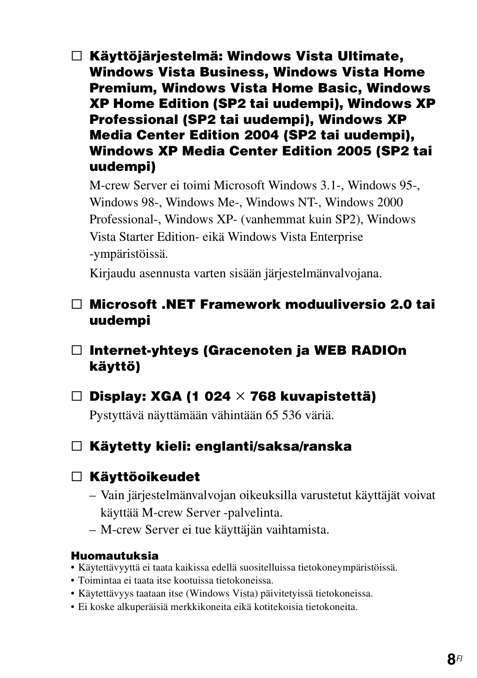 Sony TDM-NC1 User Manual | Page 404 / 483