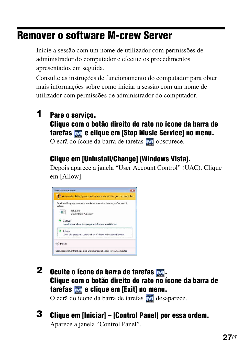 Remover o software m-crew server | Sony TDM-NC1 User Manual | Page 466 / 483