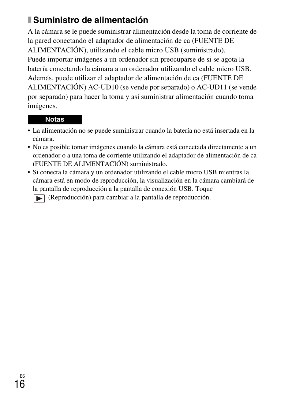 Xsuministro de alimentación | Sony DSC-TX30 User Manual | Page 126 / 643