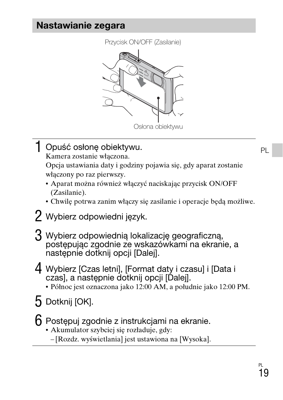 Nastawianie zegara | Sony DSC-TX30 User Manual | Page 269 / 643
