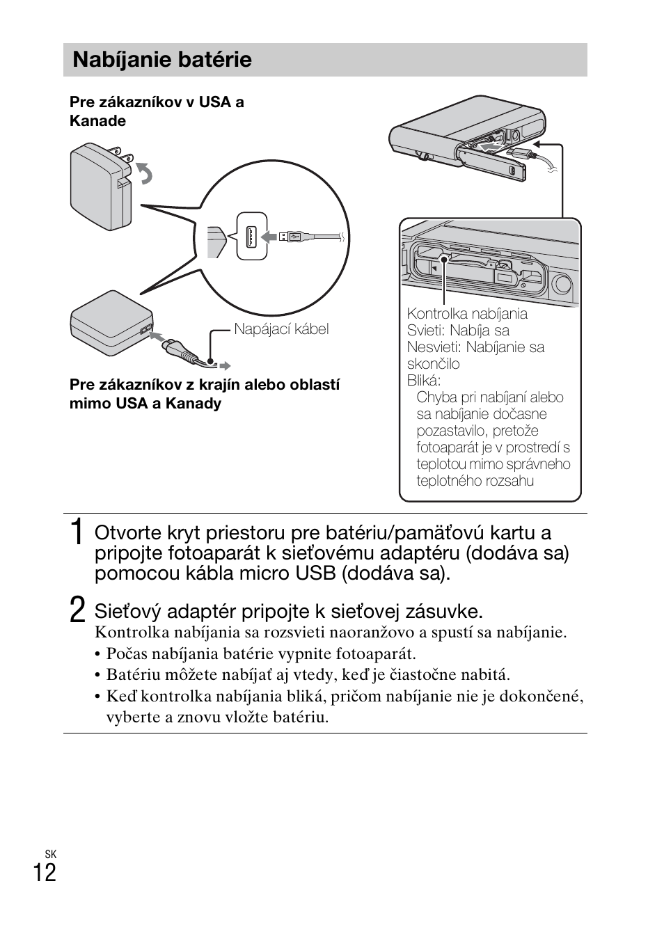 Nabíjanie batérie | Sony DSC-TX30 User Manual | Page 368 / 643