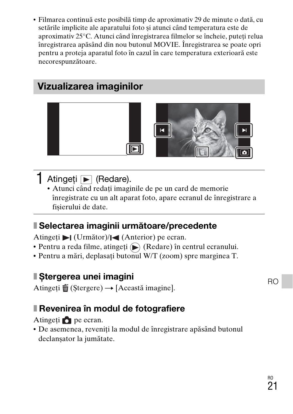 Vizualizarea imaginilor | Sony DSC-TX30 User Manual | Page 585 / 643