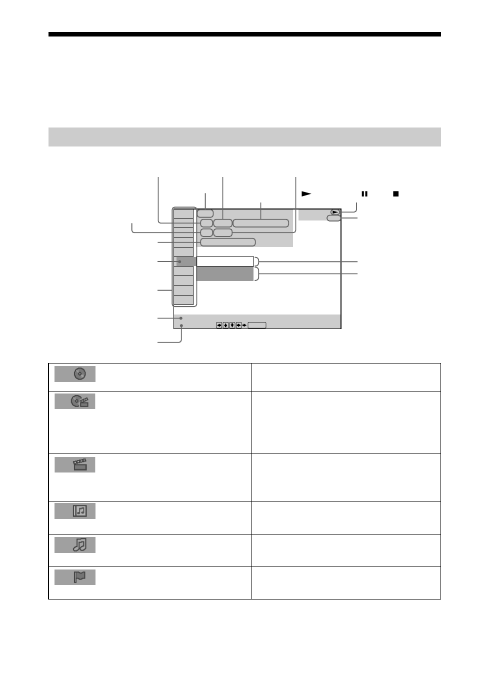 Guía de la pantalla del menú de control, Menú de control | Sony DAV-S888 User Manual | Page 100 / 516