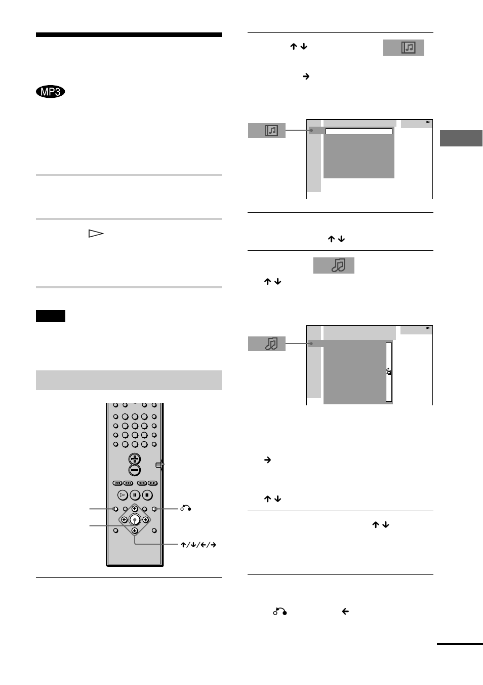Reproducción de una pista de audio mp3, Repr oducción de discos, Pulse h | Selección de un álbum y pista | Sony DAV-S888 User Manual | Page 121 / 516
