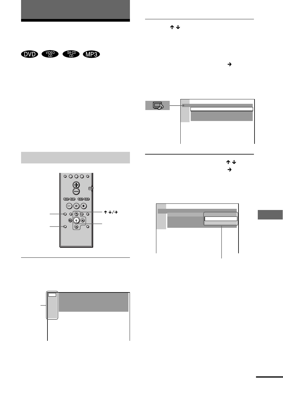 Uso de la pantalla de ajustes, Ajustes, Cómo utilizar la pantalla de ajustes | Sony DAV-S888 User Manual | Page 151 / 516
