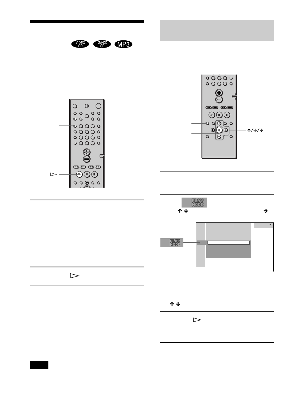 Spela i slumpvis ordning, Shuffle play), Tryck på h | Ställa in slumpvis uppspelning från kontrollmenyn | Sony DAV-S888 User Manual | Page 296 / 516