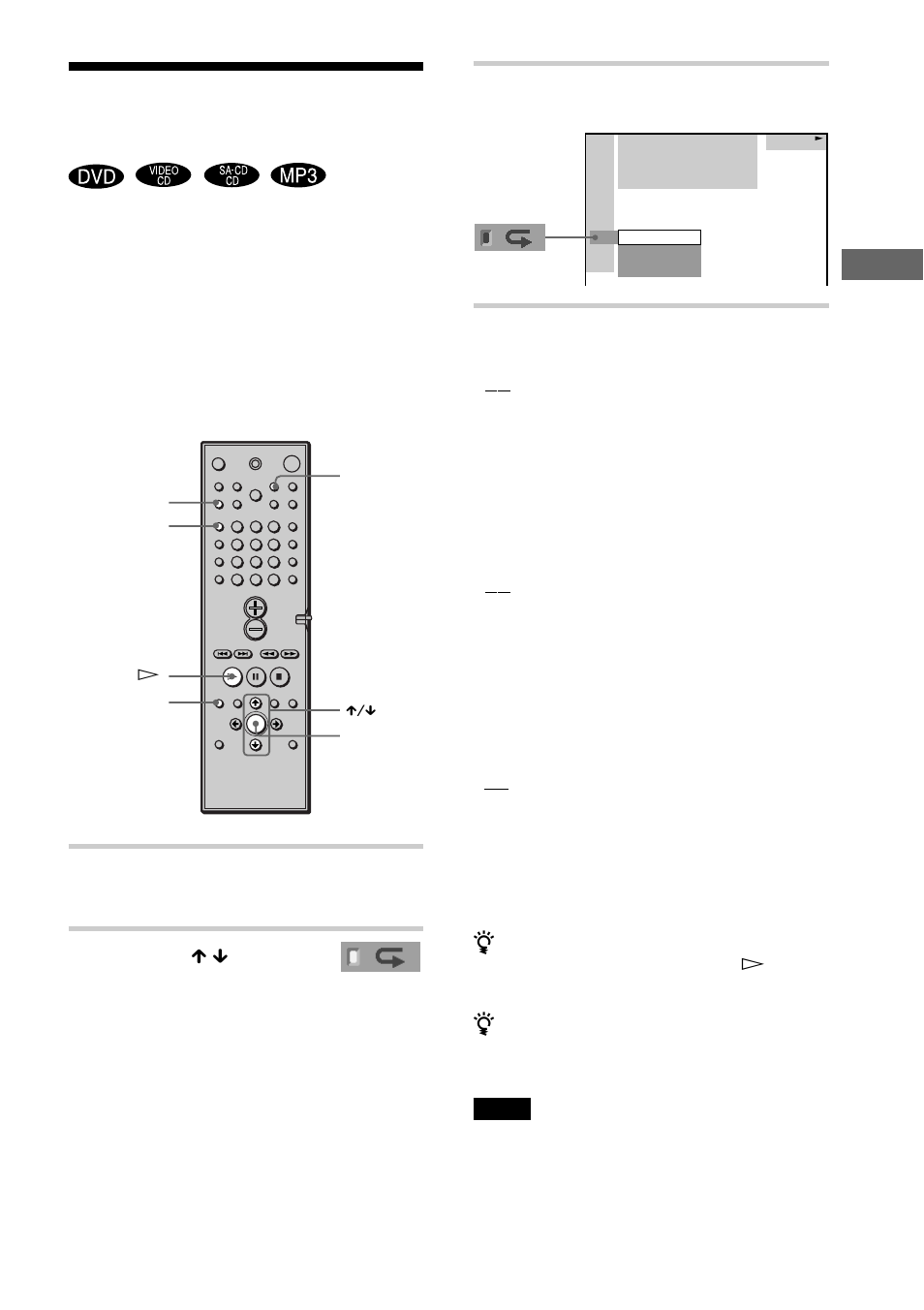 Spela upprepade gånger, Spela skiv or, Välj repetering | Repeat play), Tryck på dvd display | Sony DAV-S888 User Manual | Page 297 / 516