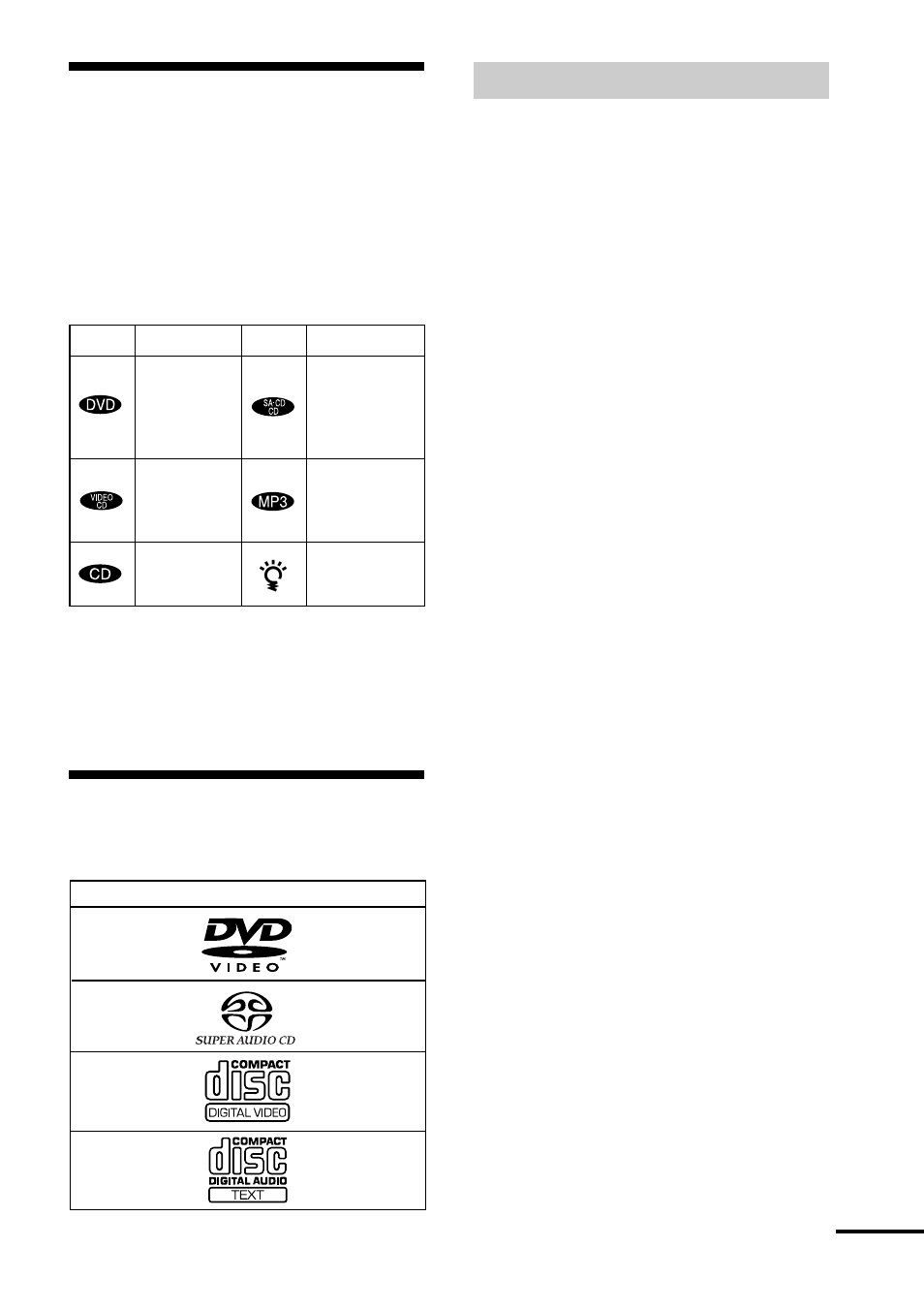 Informazioni relative a questo manuale, Dischi riproducibili dal sistema | Sony DAV-S888 User Manual | Page 351 / 516