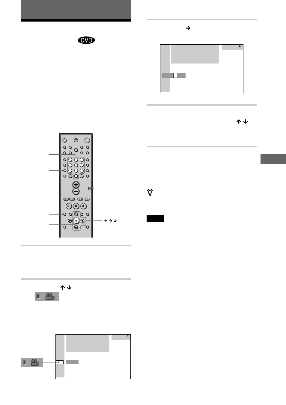 Modifica dell’angolo di inquadratura, Visione di film, Premere dvd display durante la riproduzione | Premere x / x per selezionare (angolo), Premere c o enter | Sony DAV-S888 User Manual | Page 397 / 516